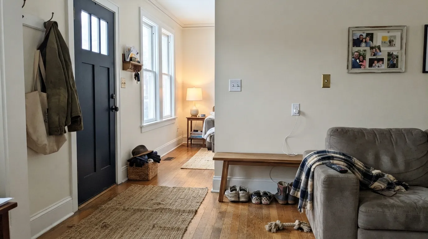 Benjamin Moore Alabaster in a real room
