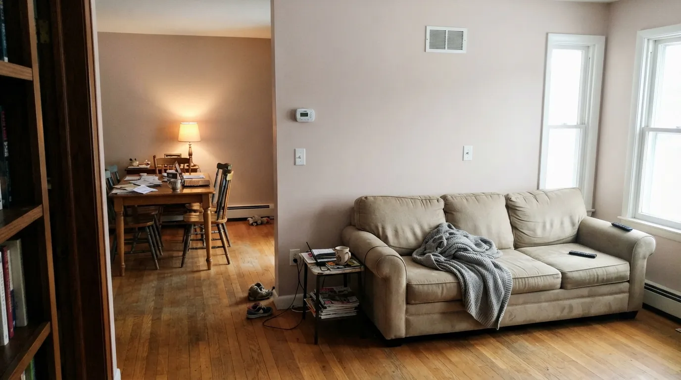 Benjamin Moore Baby Fawn in a real room