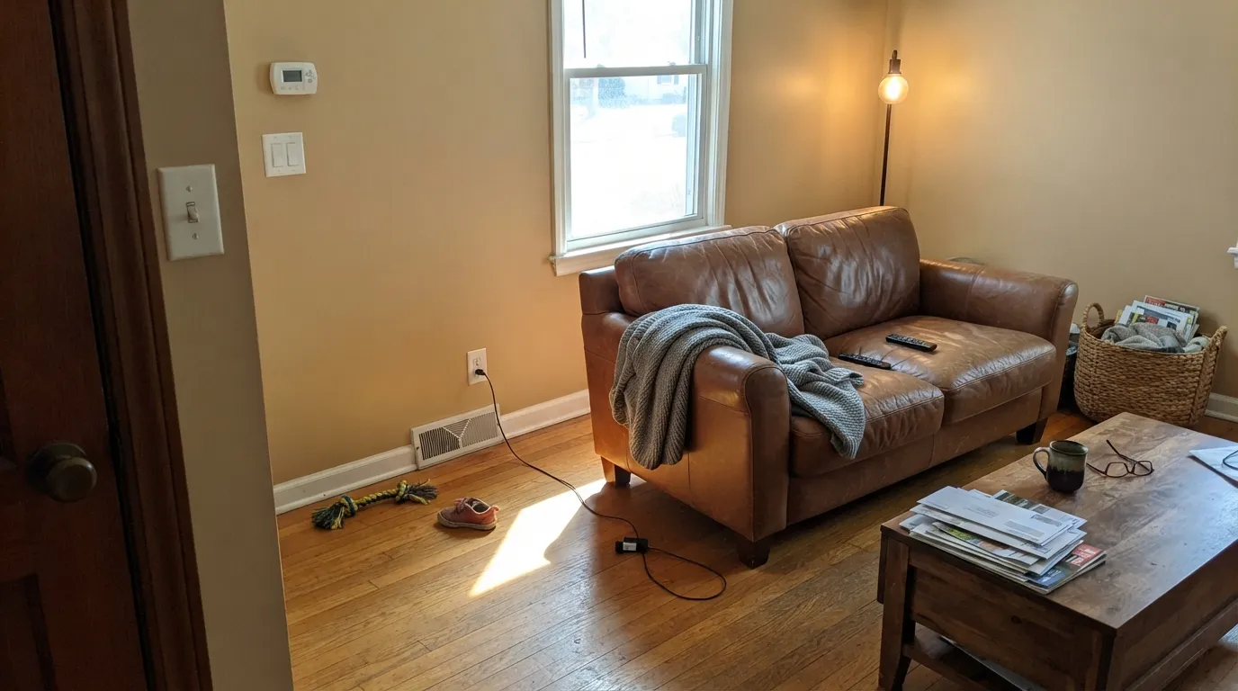 Benjamin Moore Baja Dunes in a real room