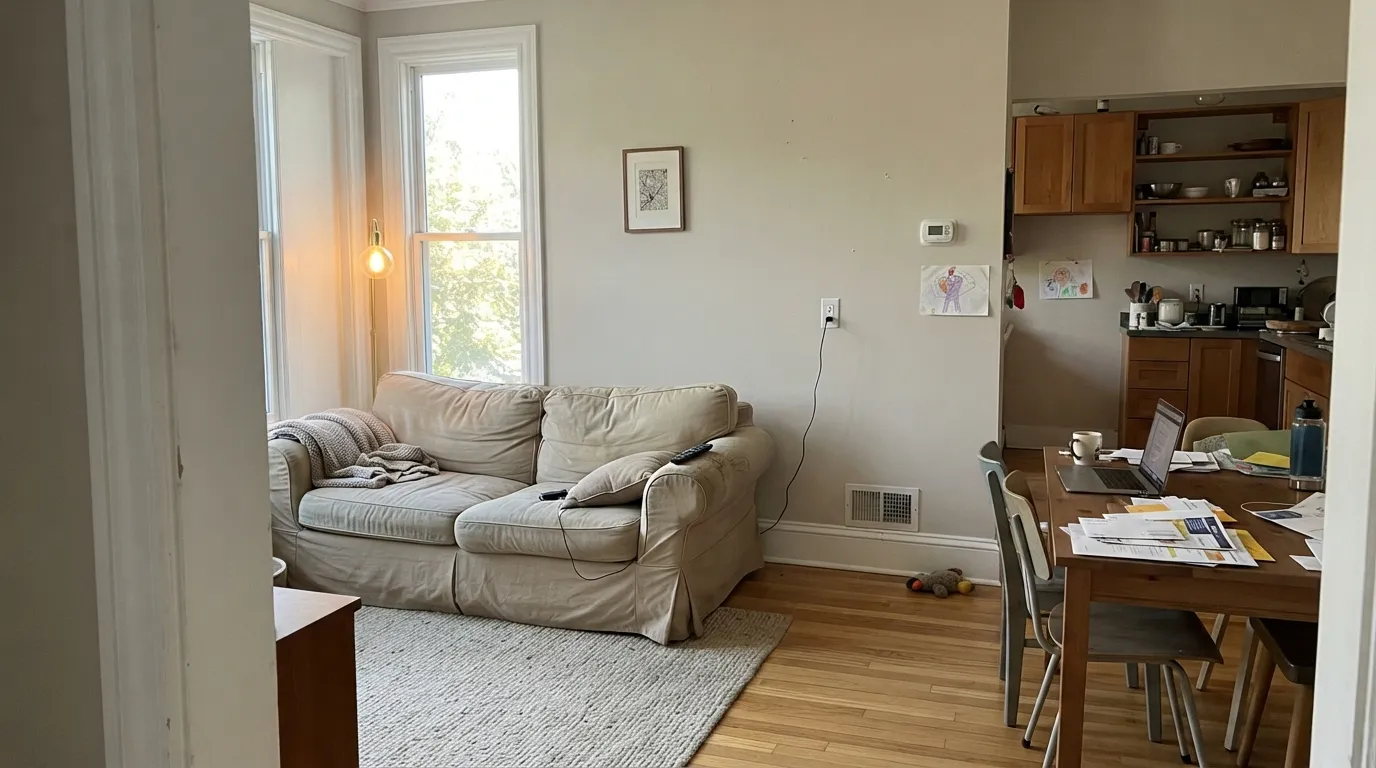 Benjamin Moore Balboa Mist in a real room
