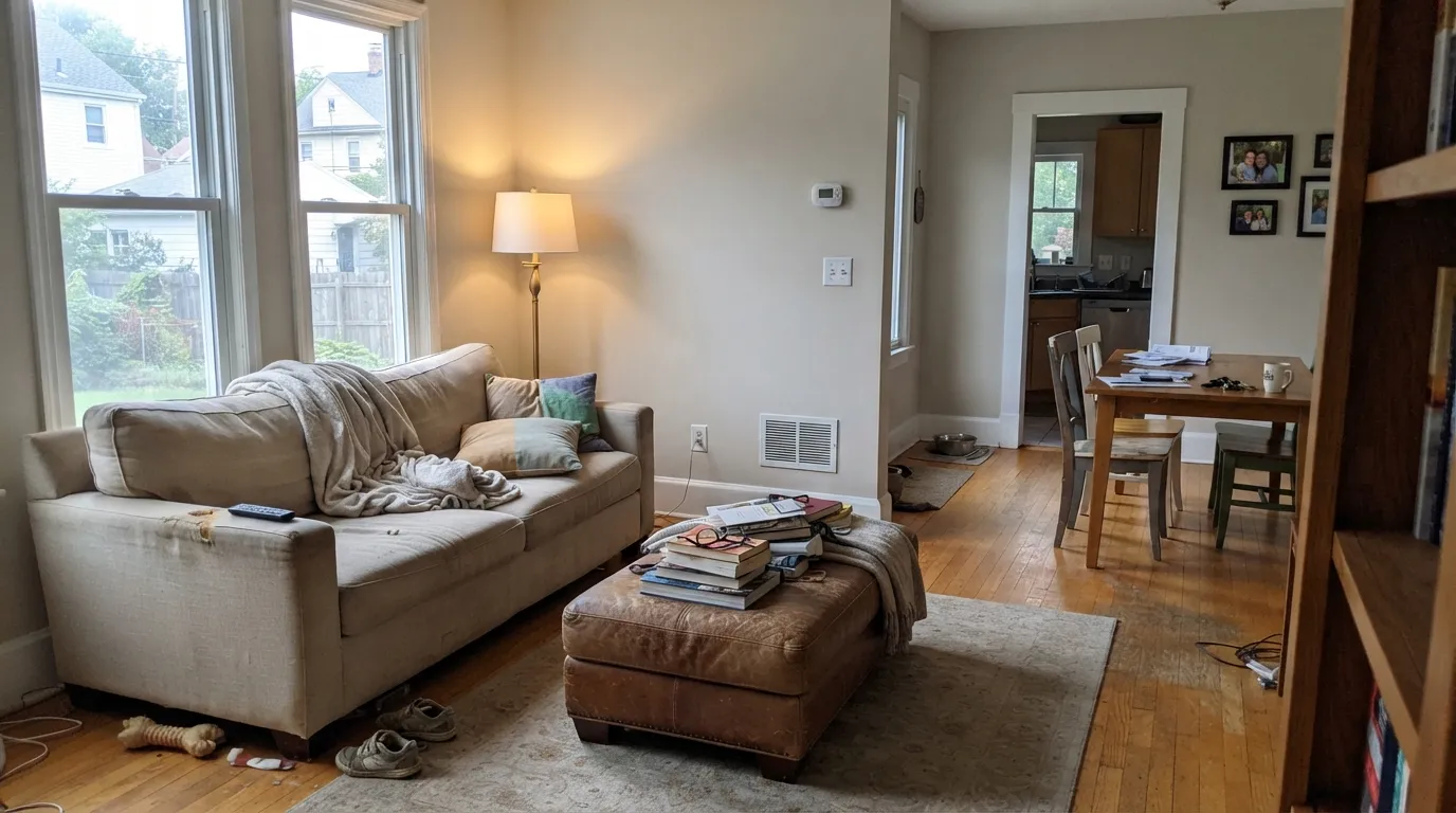 Benjamin Moore Ballet White in a real room
