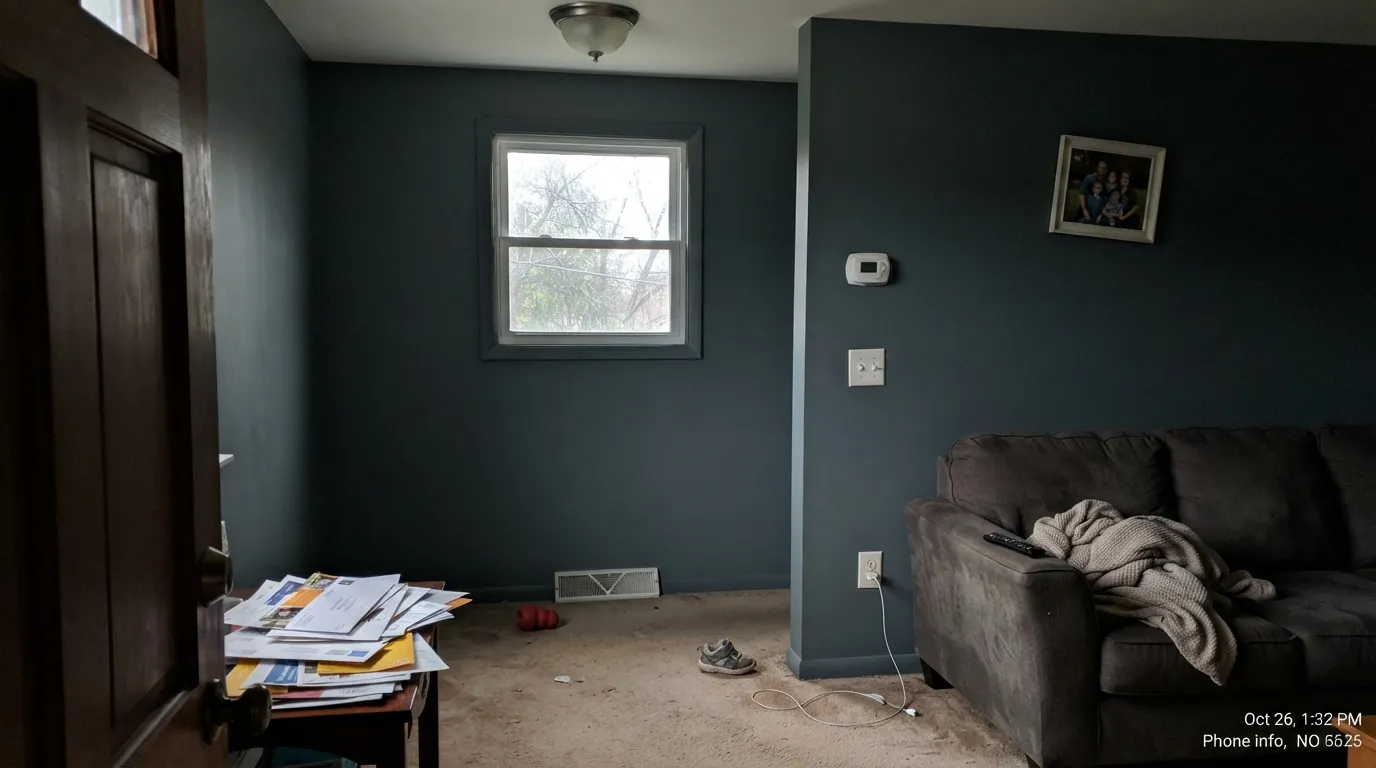 The honest shot: a dim room with no warm light drains the color out completely — this is the situation behind every "it just looked black/gray" complaint.