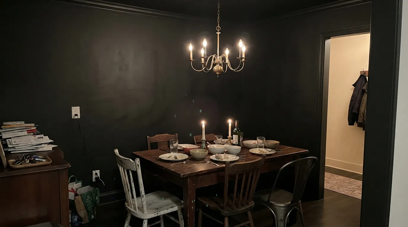 Benjamin Moore Black in a real room