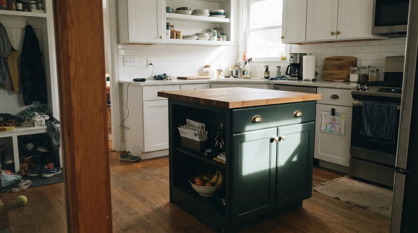 Benjamin Moore Calico Blue in a real room