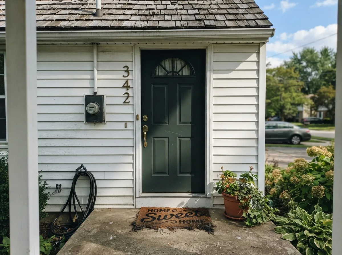Direct sun on gloss enamel is the color's best light outdoors — a deep green-blue instead of plain black.