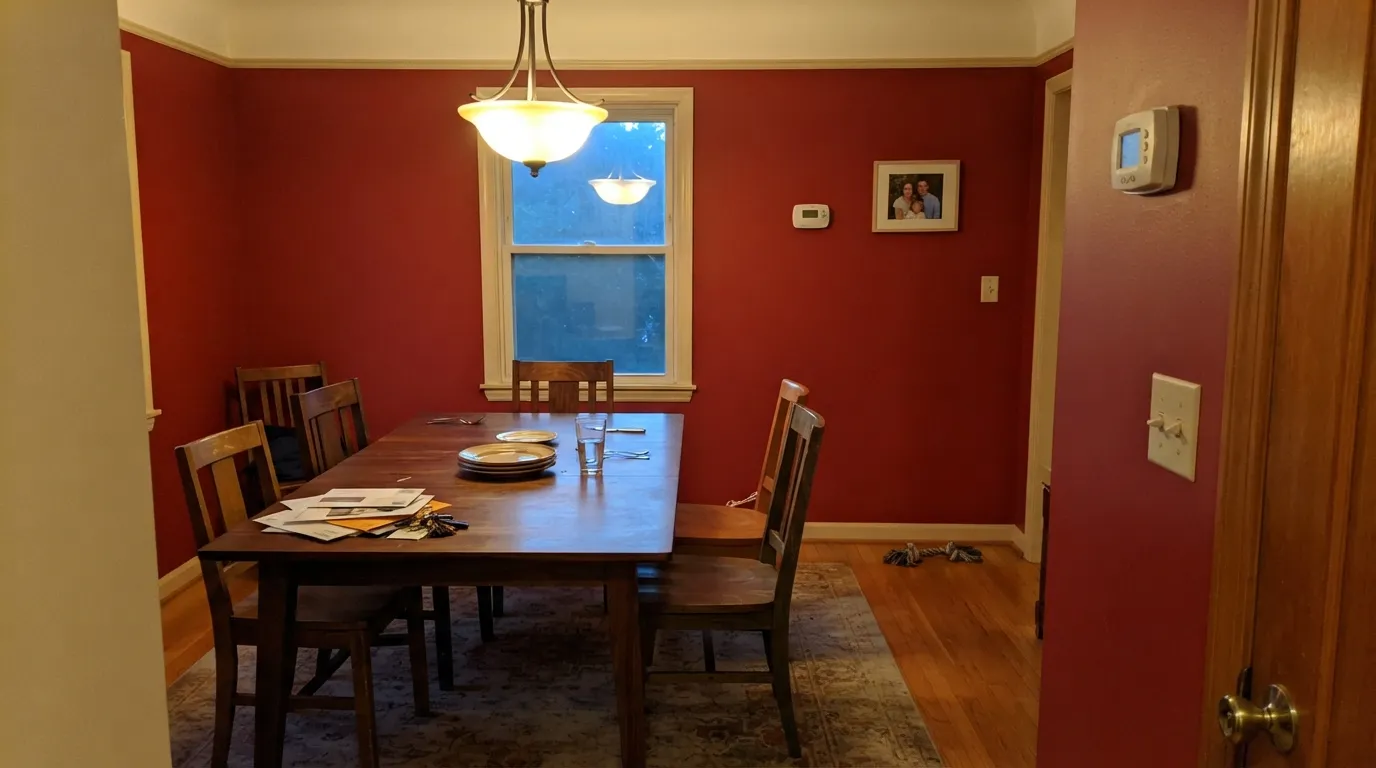 Benjamin Moore Caliente in a real room