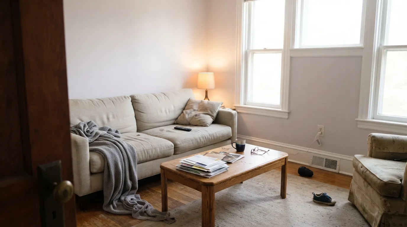 Benjamin Moore Calm in a real room