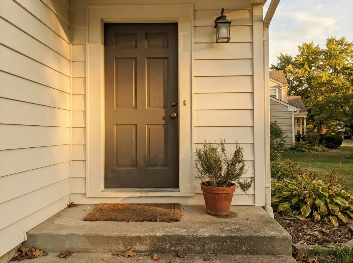 Full sun brings out the warmth in the undertone — Chelsea Gray reads richer and browner outdoors than the chip suggests.