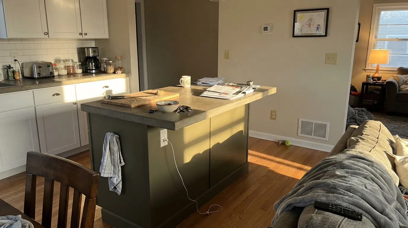 The honest shot: strong west-facing afternoon sun pushes Chelsea Gray visibly green for an hour or two — the exact complaint behind most of its mixed reviews.