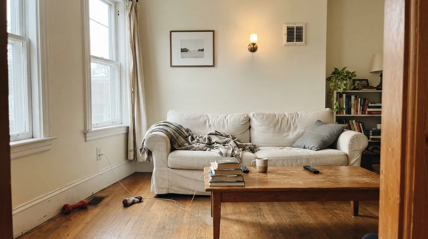 Benjamin Moore Cloud White in a real room