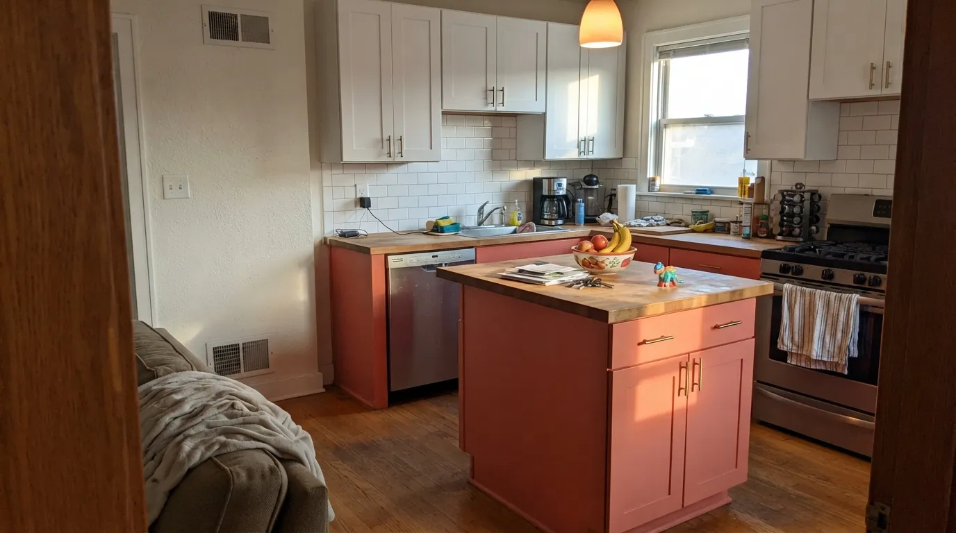 Benjamin Moore Coral Reef in a real room