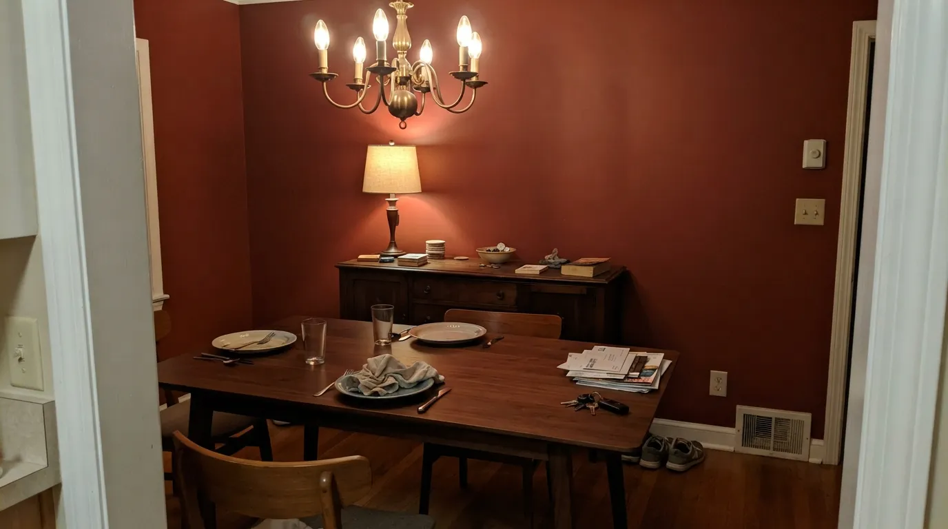Benjamin Moore Dinner Party in a real room