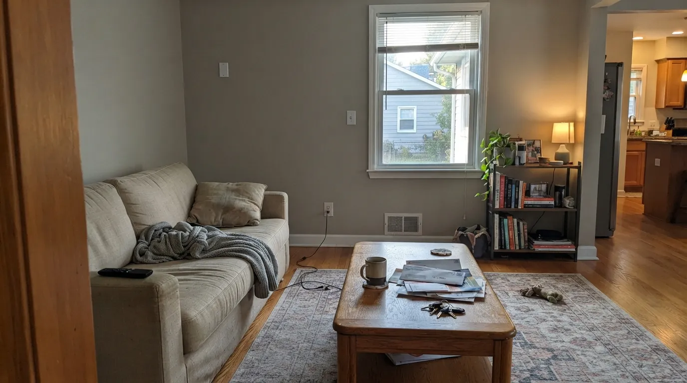 Benjamin Moore Fossil in a real room