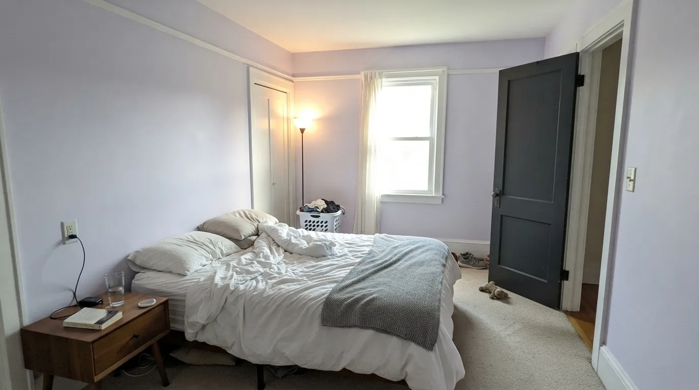 Benjamin Moore French Lilac in a real room