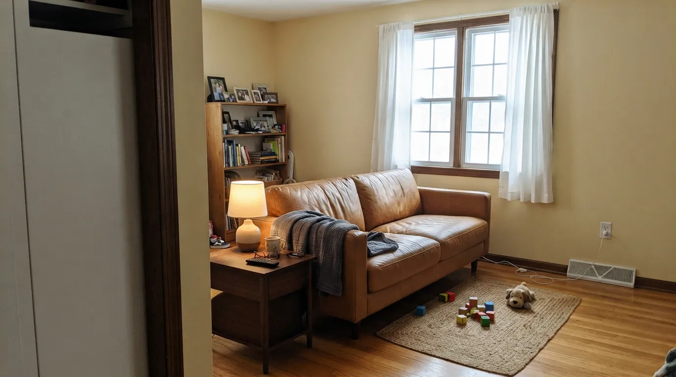 Gentle Cream in the light it was made for — north daylight lets the warmth show without tipping toward candy-corn.