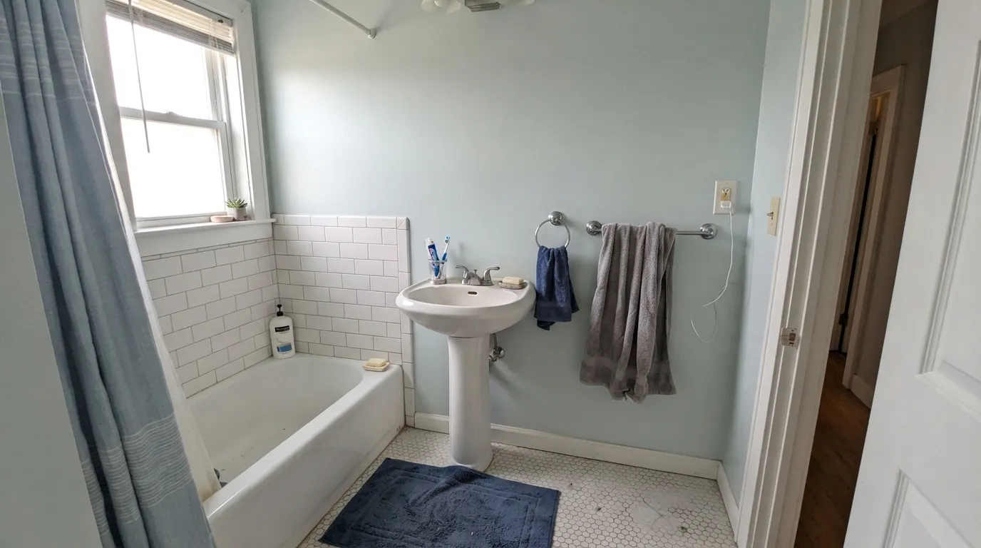 Benjamin Moore Glass Slipper in a real room