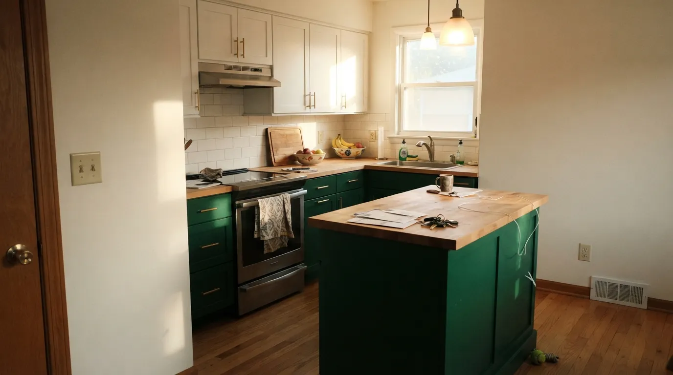 Benjamin Moore Green in a real room