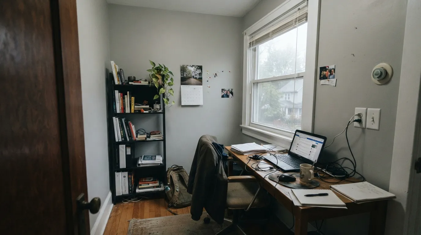 The honest shot: north light on an overcast day drains the warmth and the color goes flat gray — the situation behind most disappointed reviews.