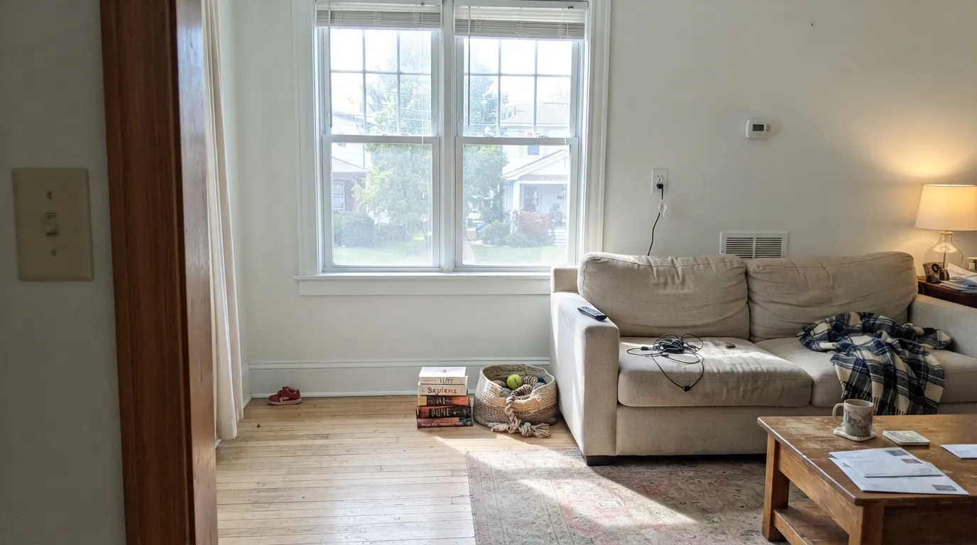 Benjamin Moore Paper White in a real room