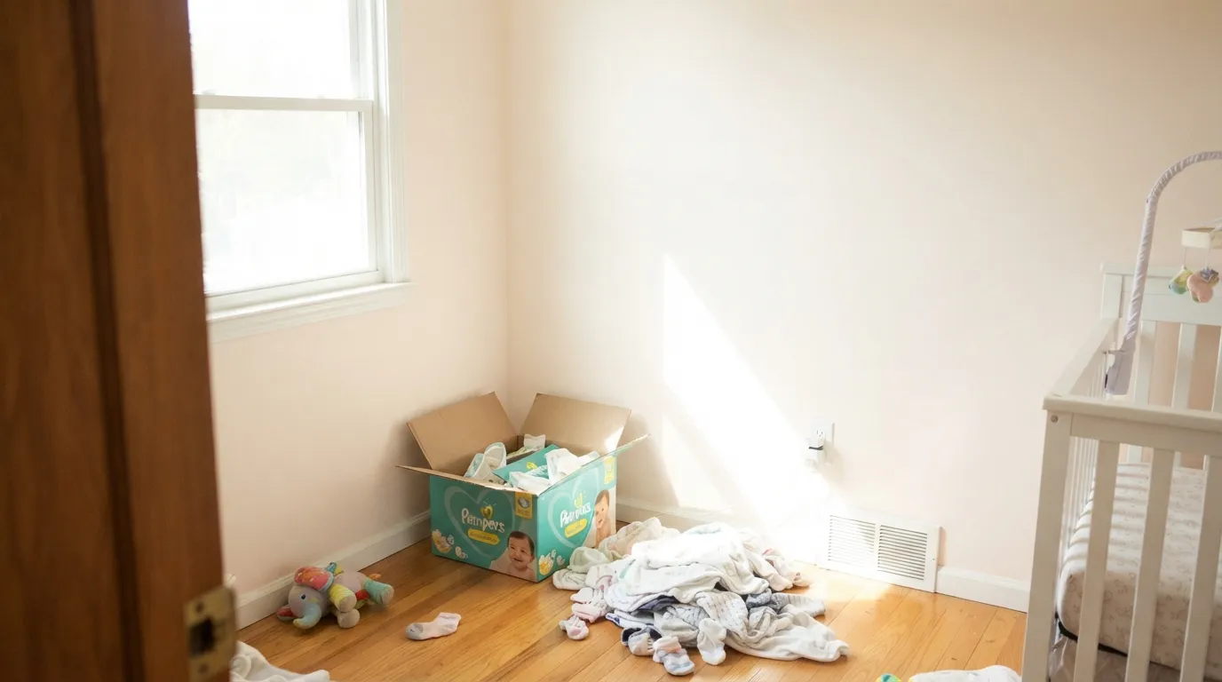 The honest shot: hard midday sun bleaches Pink Bliss to plain warm cream — the exact complaint from owners who wanted a room that reads pink and got a room that reads white.