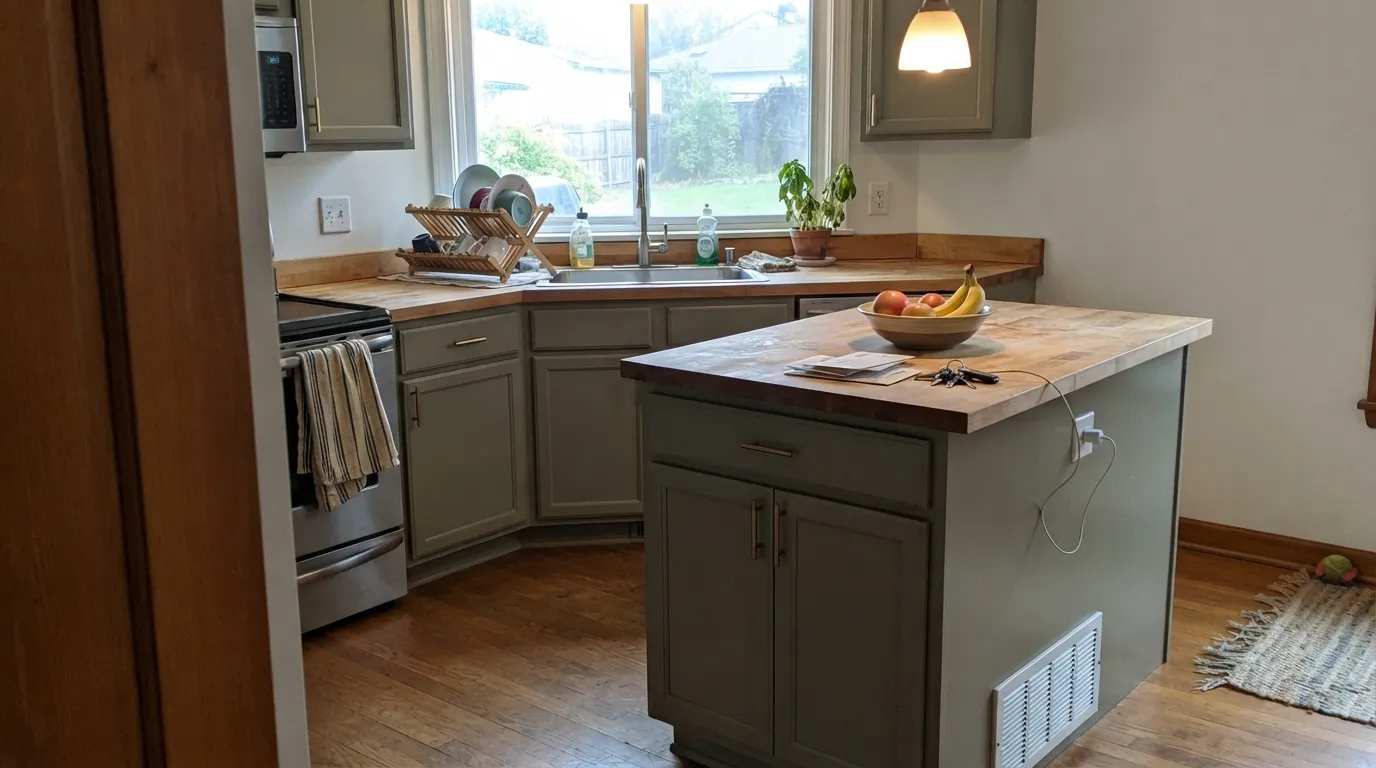 Benjamin Moore Sage Wisdom in a real room