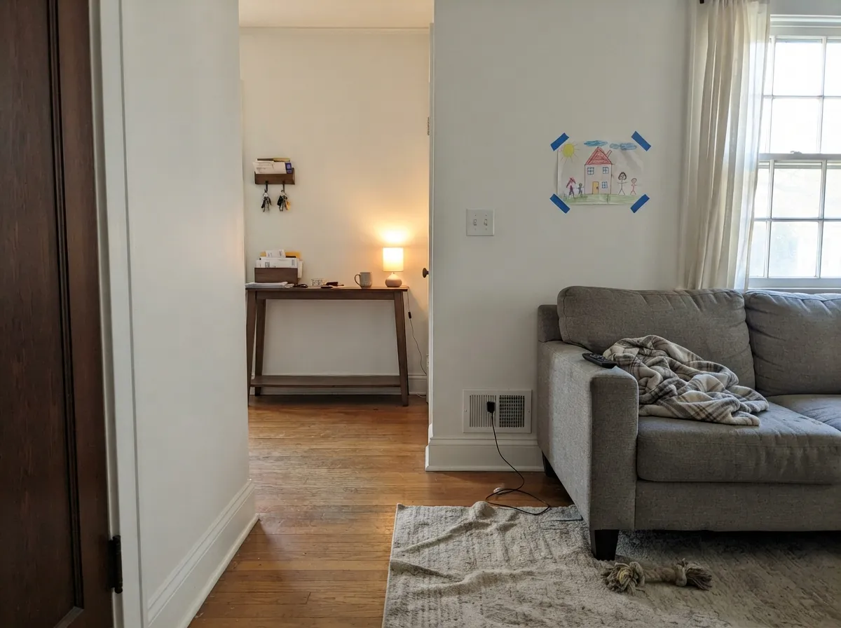 One white everywhere is the easy mode — no trim mismatch to manage.