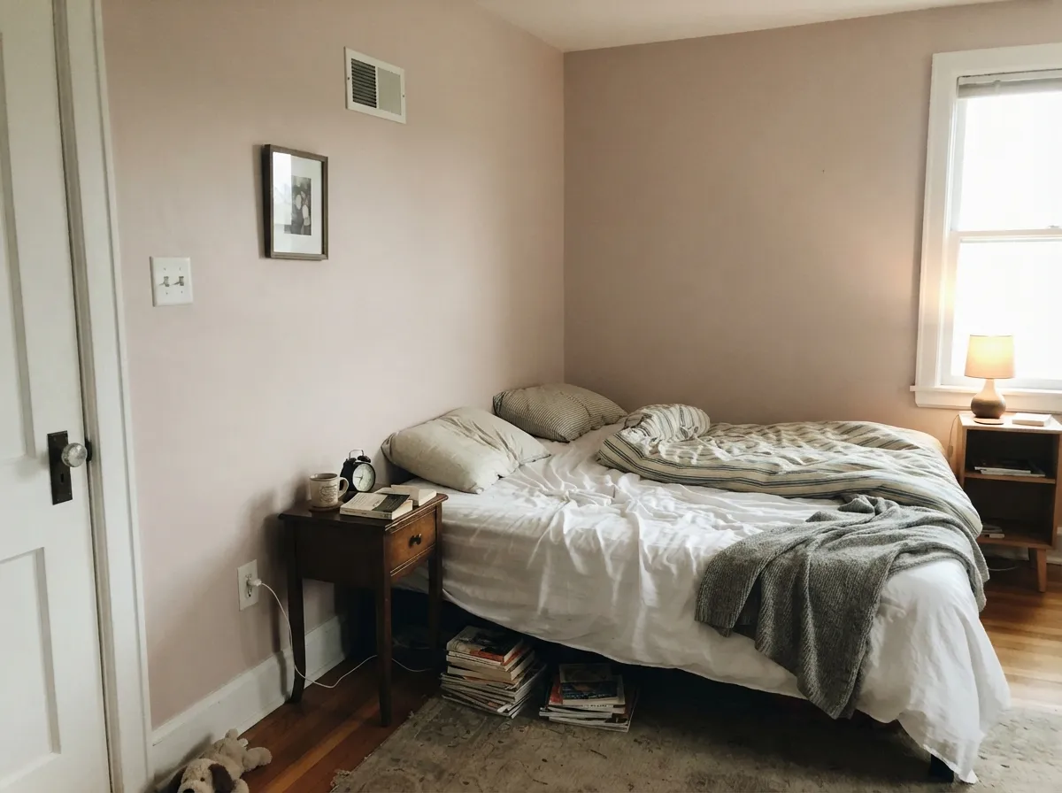 In soft morning light the taupe stays quiet and brown — this is the version people fall in love with.