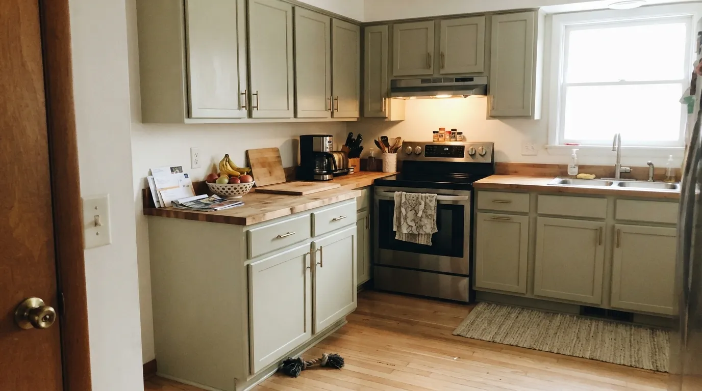 Benjamin Moore Soft Fern in a real room