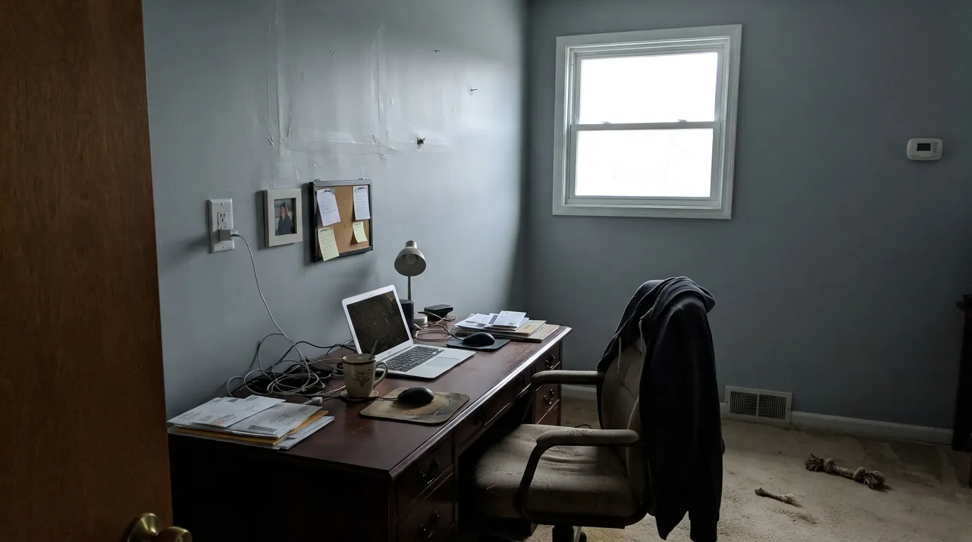 The honest shot: in flat north light with the lamps off, Super White drops to cold gray and points at every flaw in the wall.