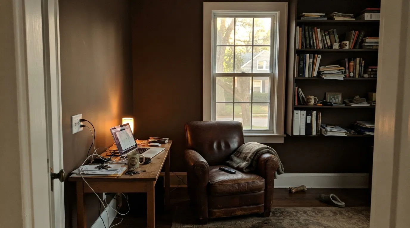 Benjamin Moore Taupe in a real room