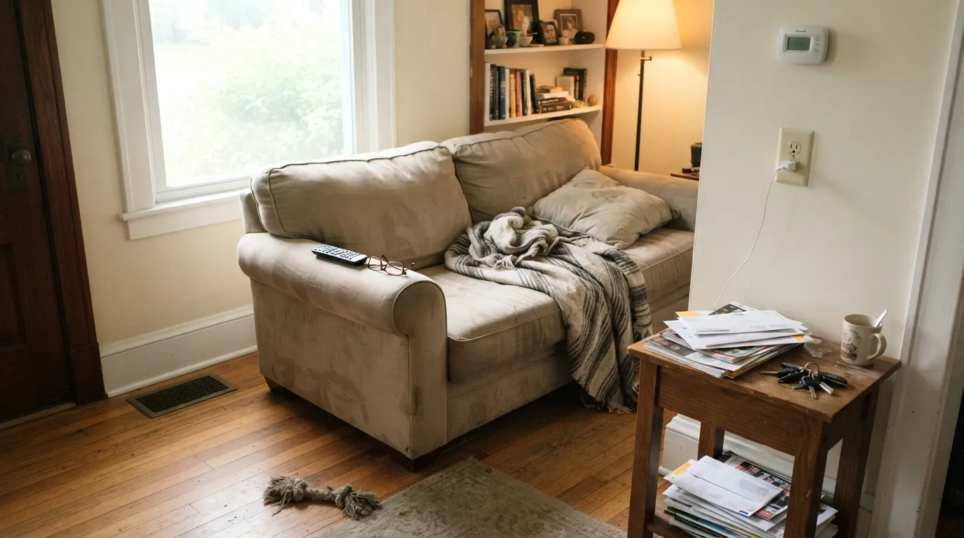 Benjamin Moore Timid White in a real room