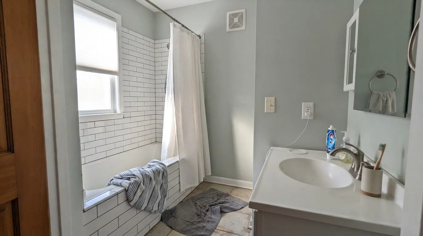 Benjamin Moore Tranquility in a real room