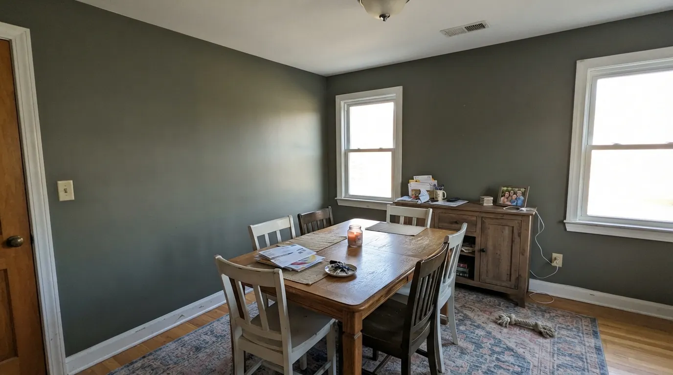 Benjamin Moore Vintage Vogue in a real room