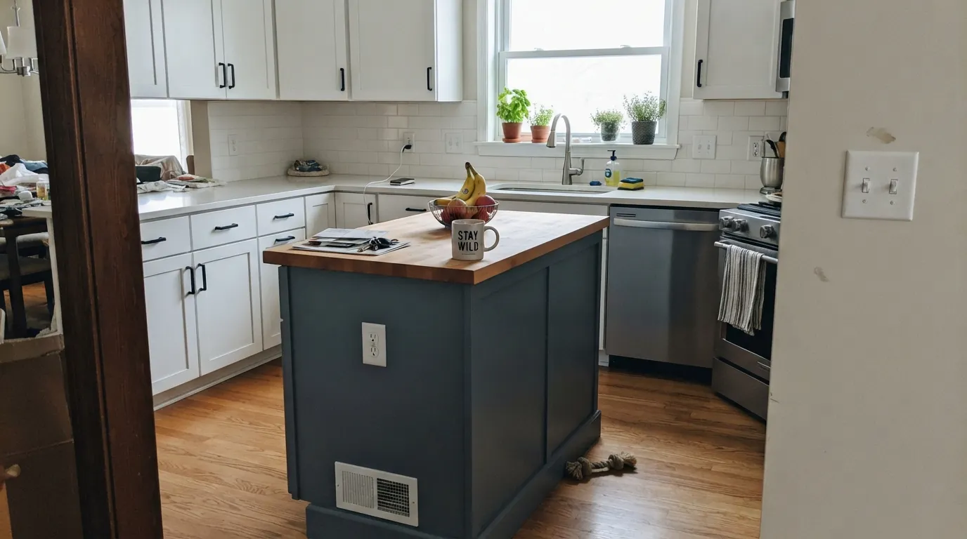 Benjamin Moore Wolf Gray in a real room