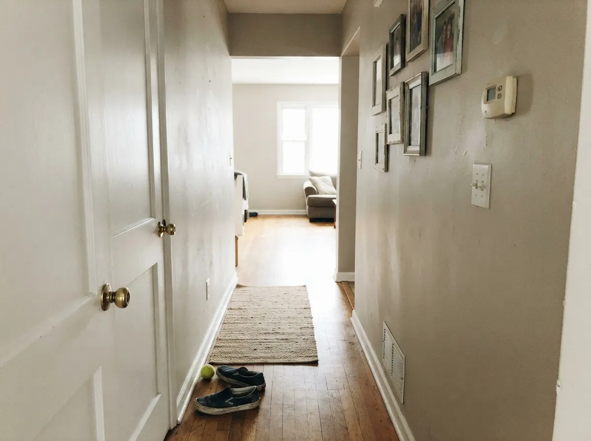 The whole-house connector job: Clare customers report carrying Penthouse from kitchen to hallway to living room as one color.