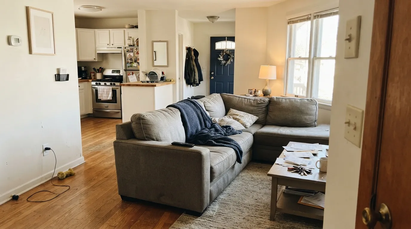 Dunn-Edwards Almond Milk in a real room