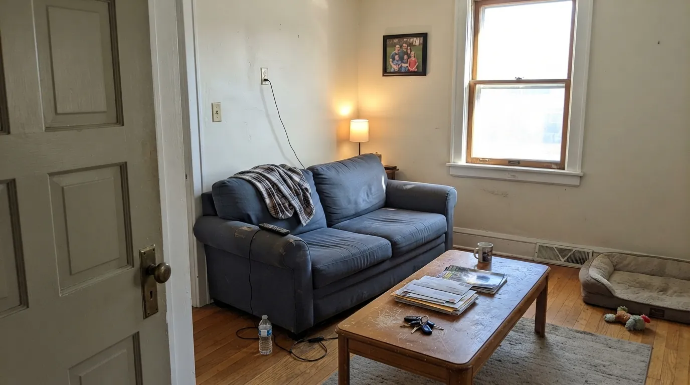 Dunn-Edwards Antique White in a real room