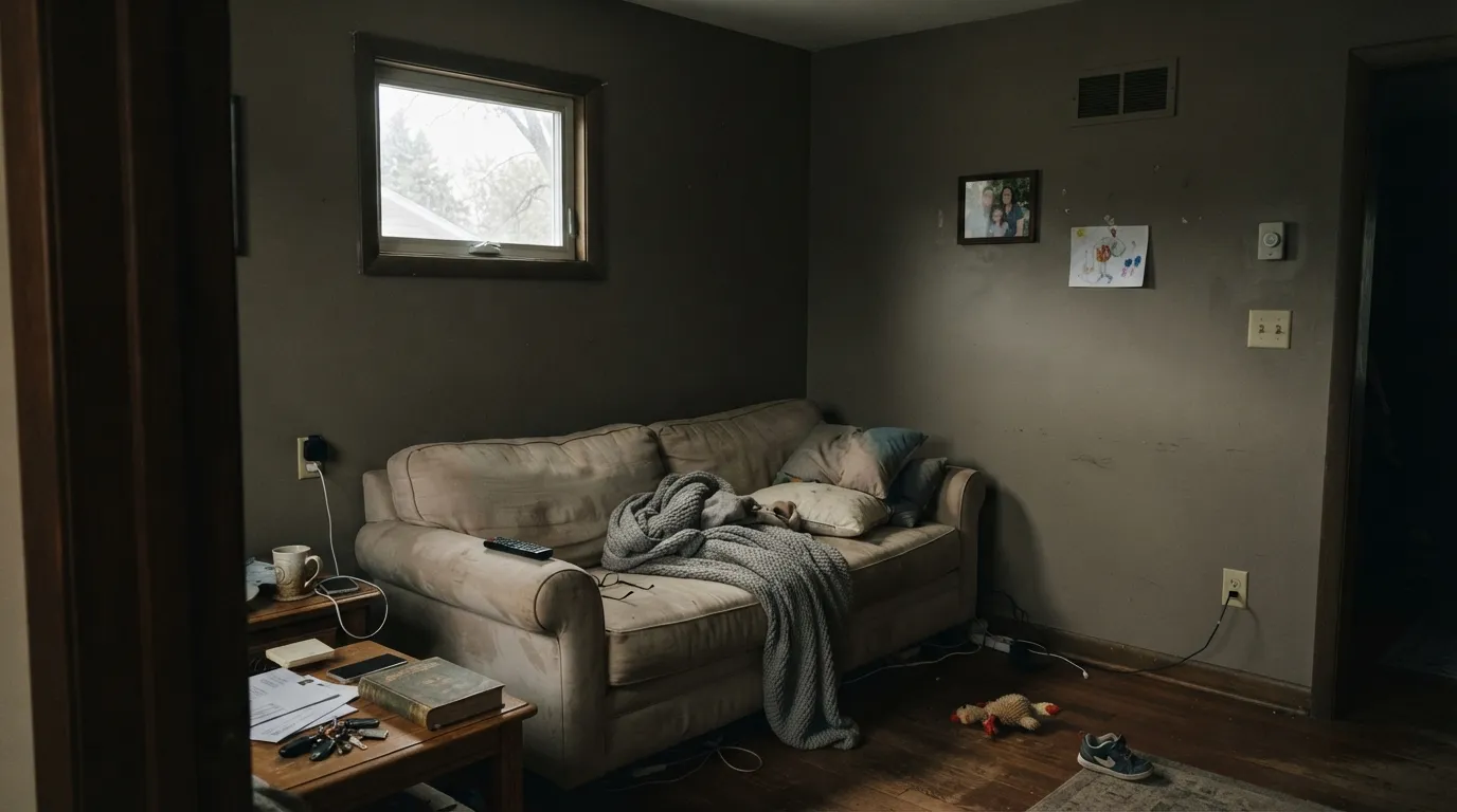 The honest shot: four walls at LRV 31 in a dim north room eat the light — this is not the light gray the name promises.