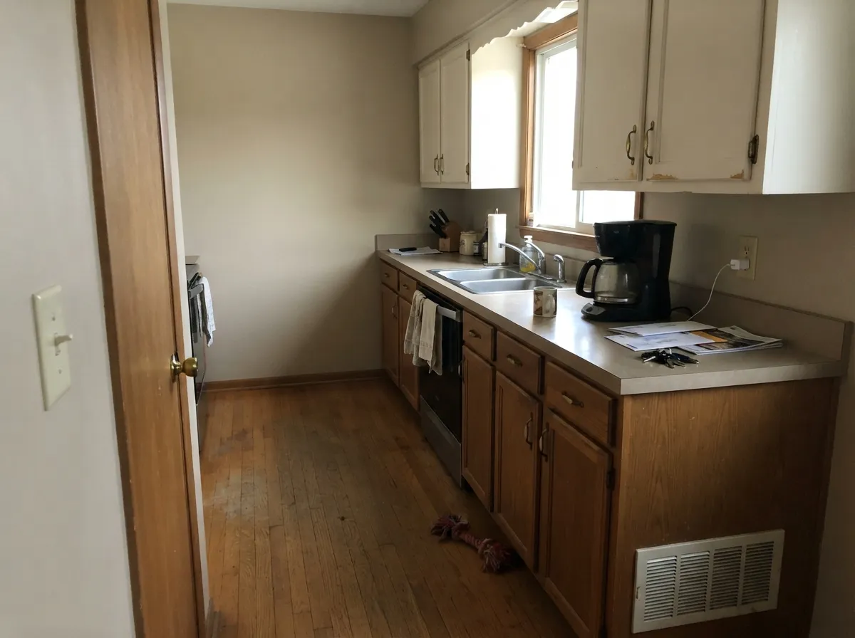 On kitchen walls next to real wood, Birchwood reads as an earth tone — the job Dunn-Edwards already points this color at.