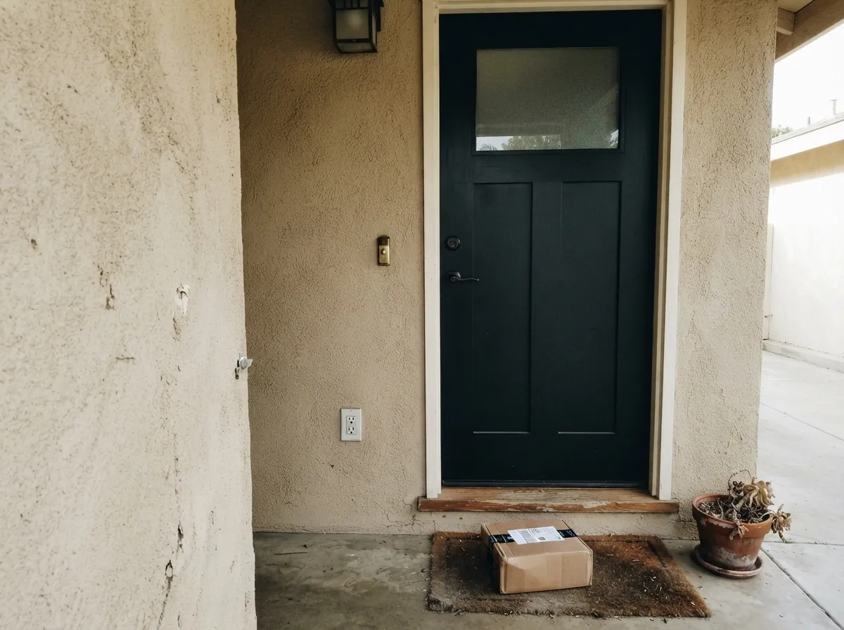 Black on a shaded front door stays black — no navy flash, no brown flash — which is why Dunn-Edwards keeps putting DEA002 on entries.