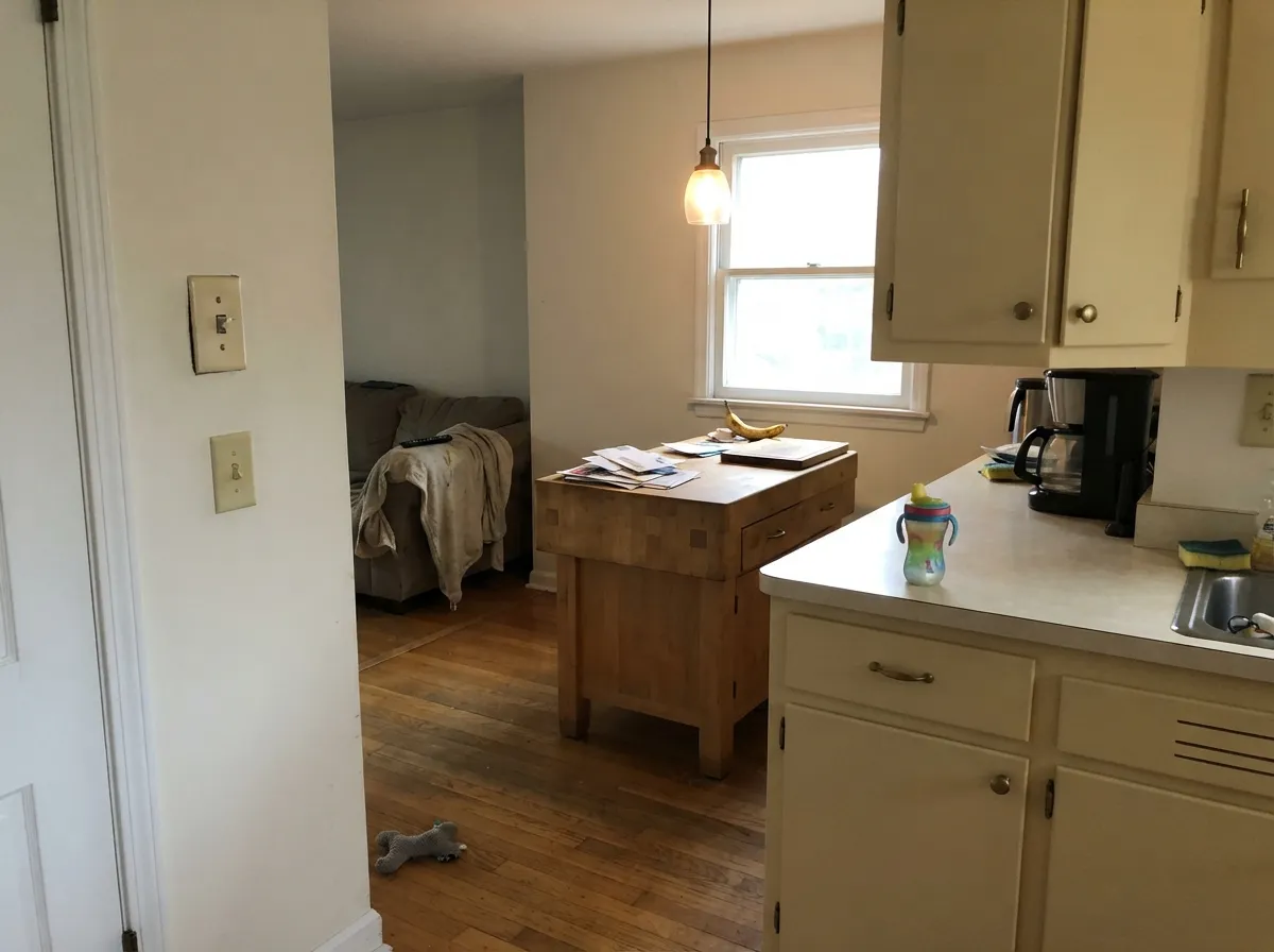 Satin Bone on cabinets is the honest cream box — hides knuckle marks, loves brass and butcher block, clearly not a true white.