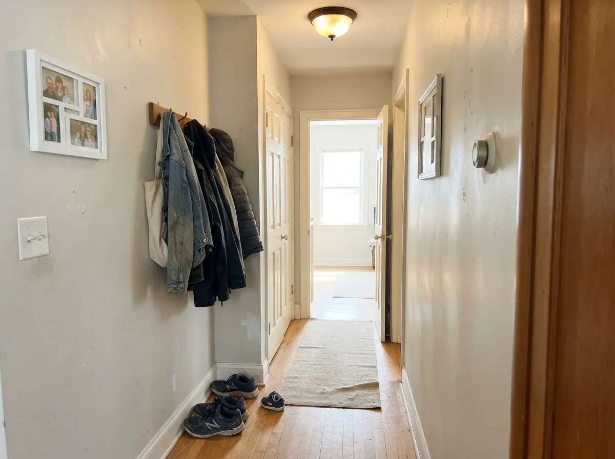 The whole-house test: hallways are where Crystal Haze earns the gallon, carrying room to room without clashing or going empty.