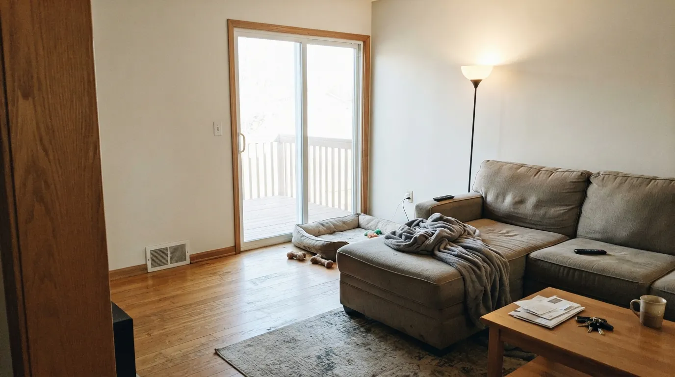 Dunn-Edwards Light Beige in a real room