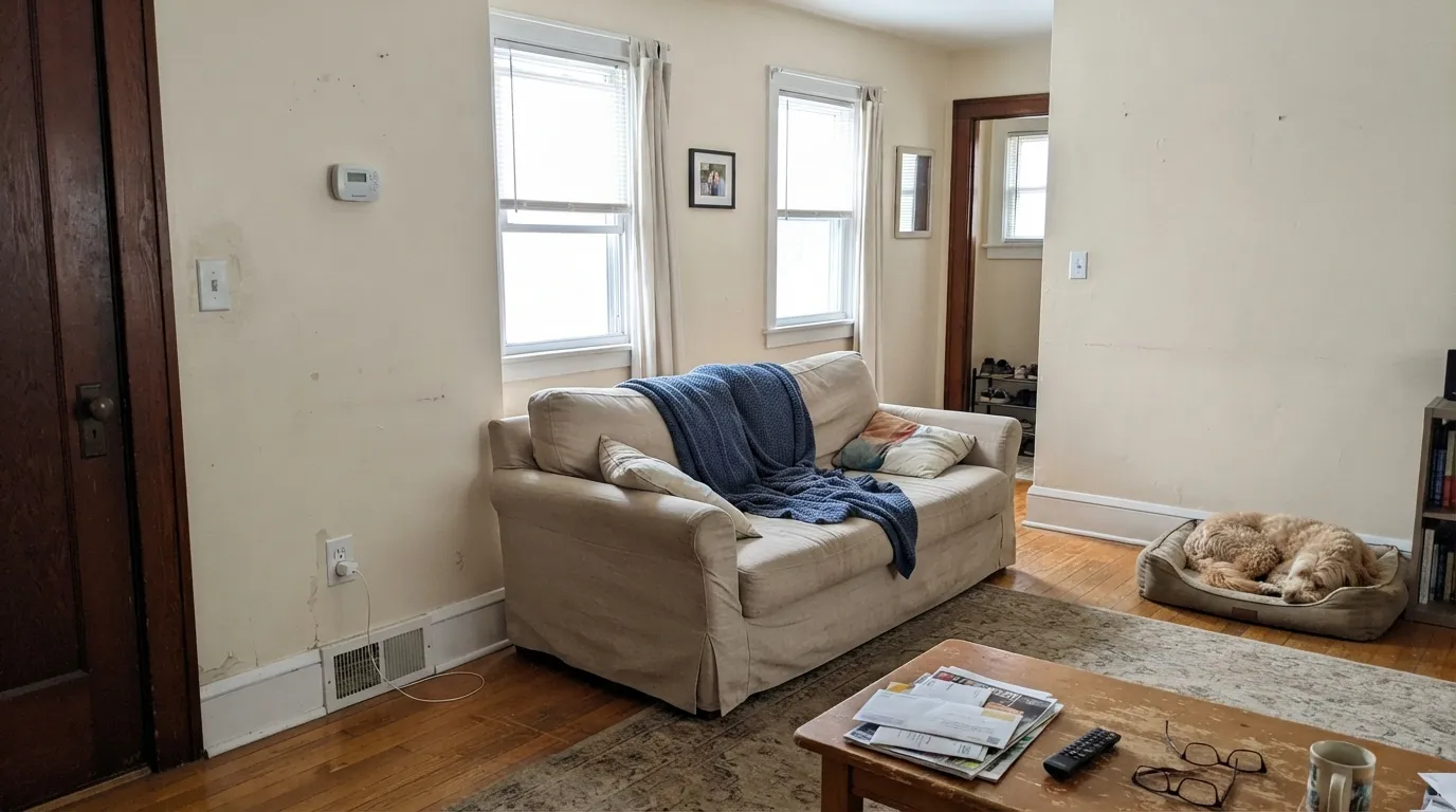 Dunn-Edwards Modern Ivory in a real room
