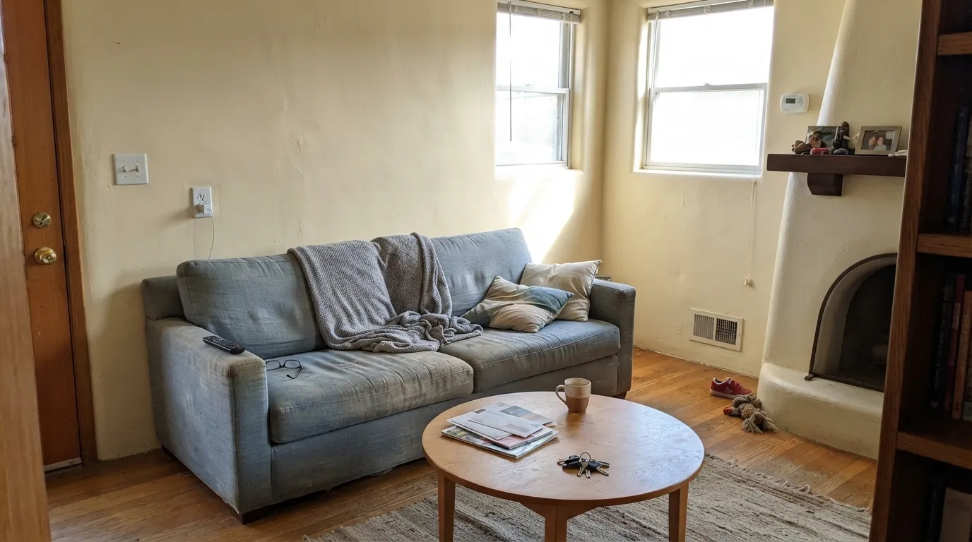 Dunn-Edwards Navajo White in a real room