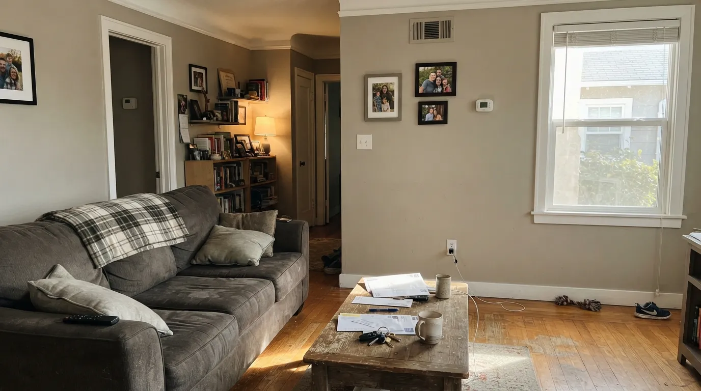 Dunn-Edwards Pewter Patter in a real room