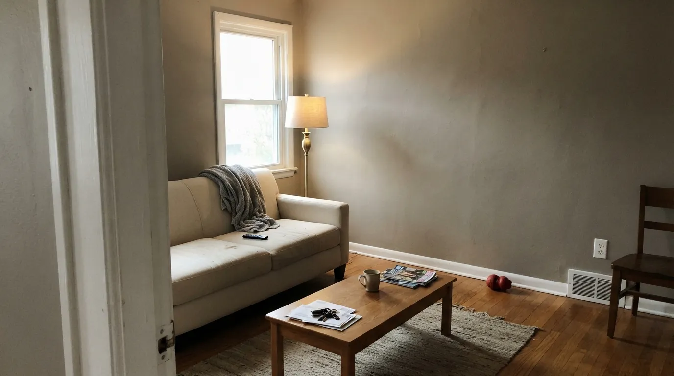 Dunn-Edwards Pigeon Gray in a real room