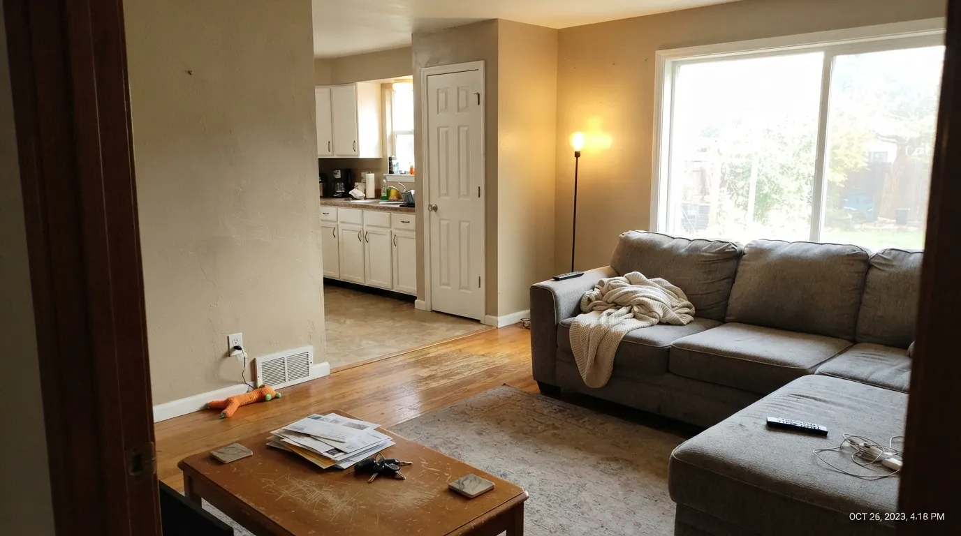 Dunn-Edwards Porous Stone in a real room