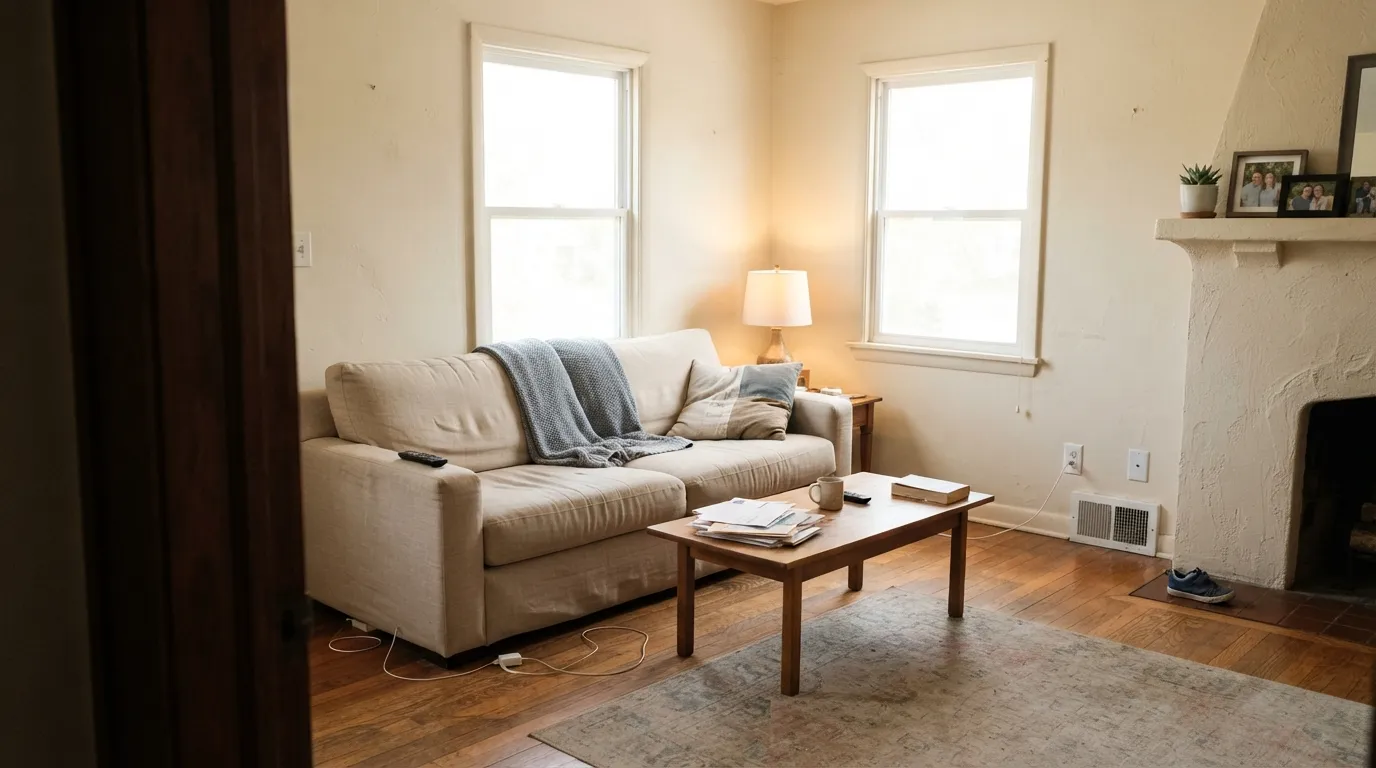 Dunn-Edwards Pueblo White in a real room