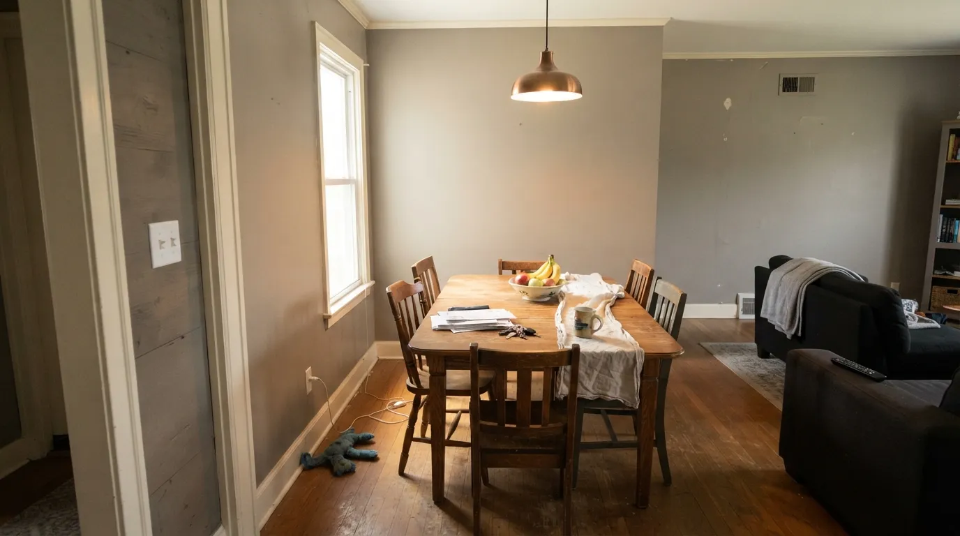 Dunn-Edwards Reclaimed Wood in a real room